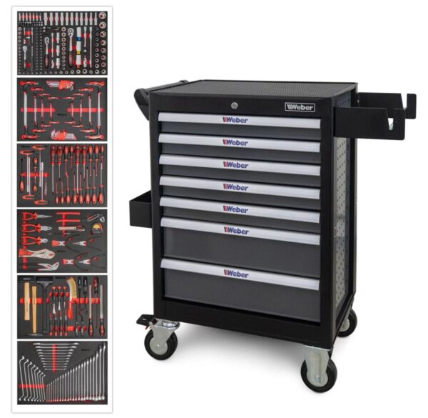 Wózek warsztatowy z wyposażeniem 300 elementów Weber - obrazek 14