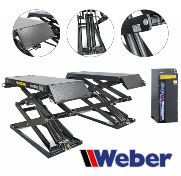 Podnośnik nożycowy naposadzkowy 3T 1900 mm Weber