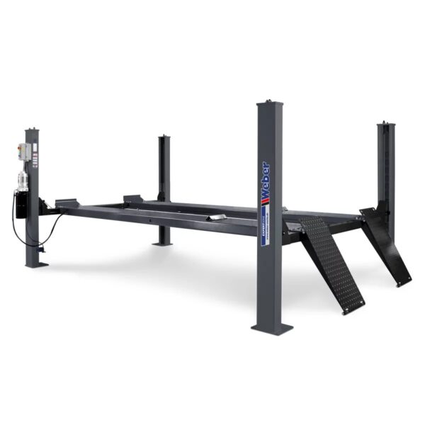 Podnośnik czterokolumnowy elektrohydrauliczny 400V 4,2T długie rampy Weber - obrazek 2