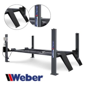 Podnośnik czterokolumnowy elektrohydrauliczny 400V 4,2T długie rampy Weber