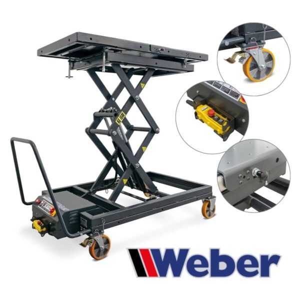 Podnośnik 1500KG do baterii EV mobilny serwisowy Weber
