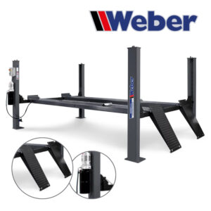 Czterokolumnowy podnośnik 6400KG do aut dostawczych 400V Weber