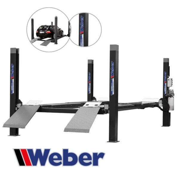 Podnośnik czterokolumnowy 5000KG 400V elektrohydrauliczny Expert Series Weber