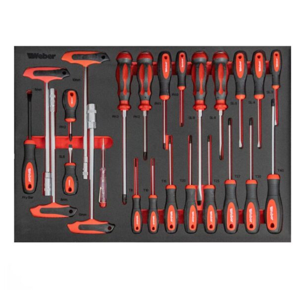 Wózek warsztatowy z wyposażeniem 300 elementów Weber - obrazek 8