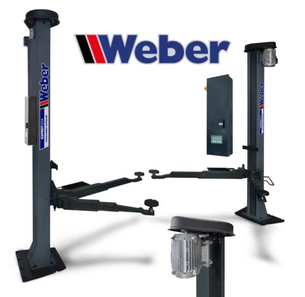 Dwukolumnowy podnośnik śrubowy 3,2T 400V wysoki 1960mm Weber