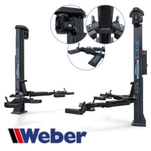 Podnośnik śrubowy dwukolumnowy do pojazdów elektrycznych 4T Weber