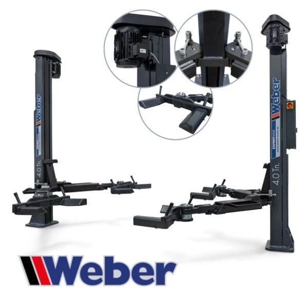 Podnośnik śrubowy dwukolumnowy do pojazdów elektrycznych 4T Weber