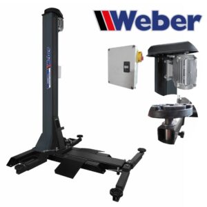 Jednokolumnowy podnośnik śrubowy 2,5T asymetryczne ramiona Weber