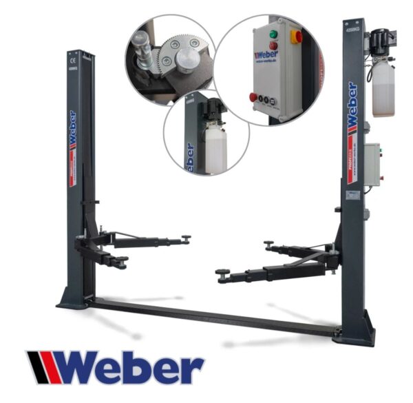 Podnośnik dwukolumnowy 4200kg ramiona 3x3 Profi Series Weber