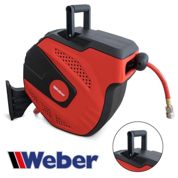 Bęben naścienny na wąż pneumatyczny 3/8" 15m Weber