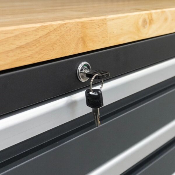 Szafa warsztatowa szeroka z zamkiem 16 modułów 2045cm Weber - obrazek 4