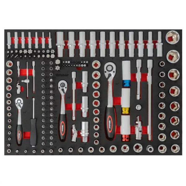 Mobilny wózek warsztatowy 300 elementów zamykany Weber - obrazek 6