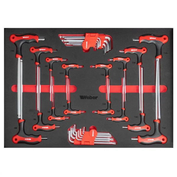 Mobilny wózek warsztatowy 300 elementów zamykany Weber - obrazek 7