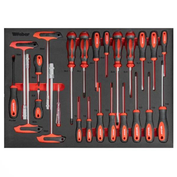 Mobilny wózek warsztatowy 300 elementów zamykany Weber - obrazek 8