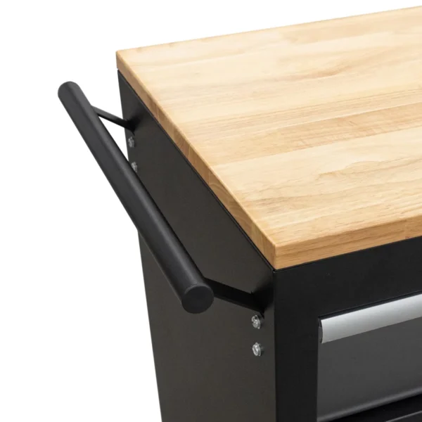 Mobilny wózek warsztatowy z blatem drewnianym Weber - obrazek 7