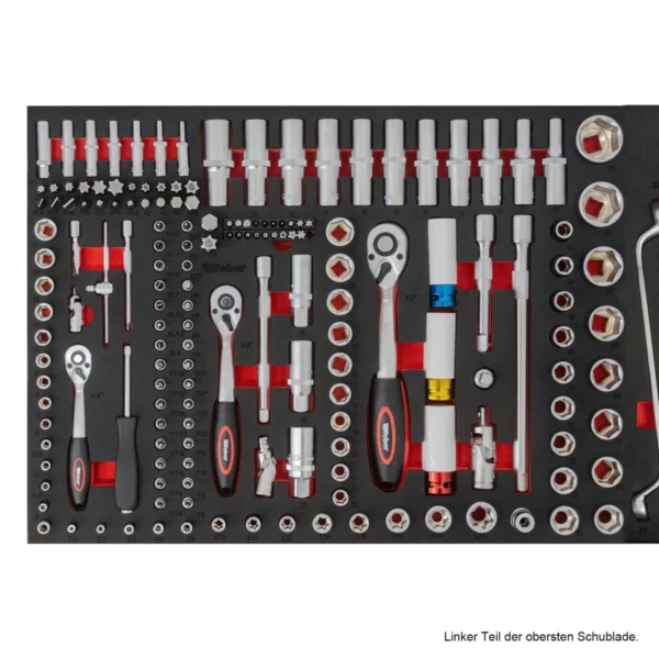 Mobilny wózek warsztatowy z blatem drewnianym Weber - obrazek 8